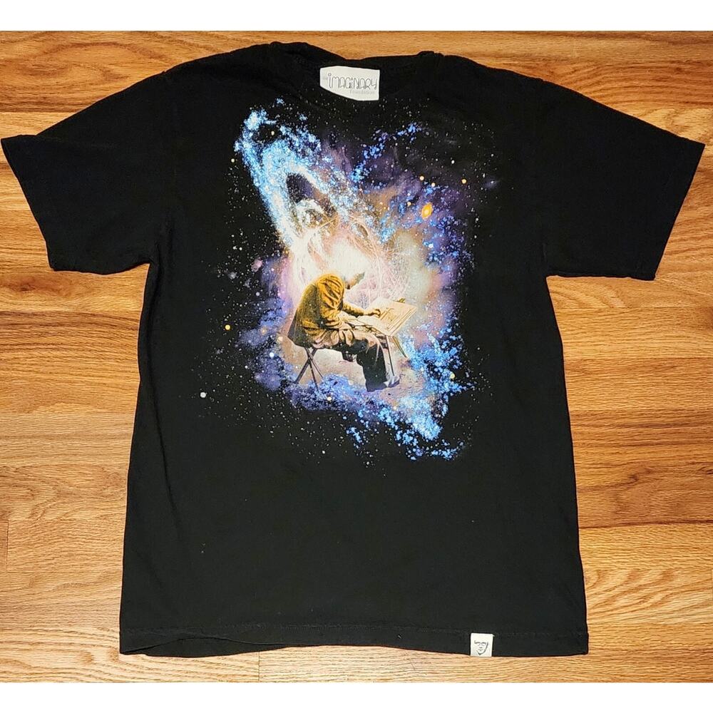Imaginary Foundation T Shirt Medium Short Sleeve Galaxy Space Graphic Carl Sagan